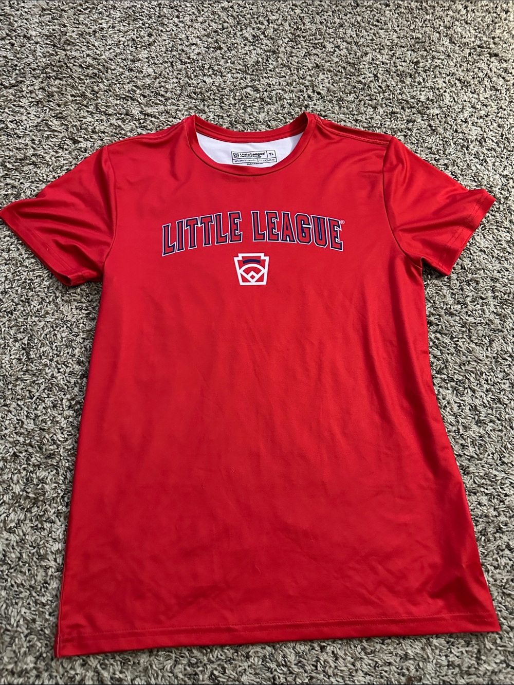 Girls' Red Performance Tee  (MRO)